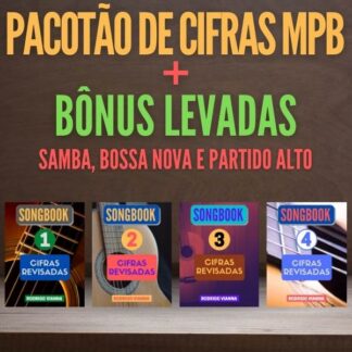 Songbook Rodrigo Vianna CIFRAS Vol. 03 + BÔNUS Songbooks 1 e 2